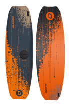 Ozone Code V5 Kiteboard – Freeride Performance Twintip featuring vibrant orange and blue design.