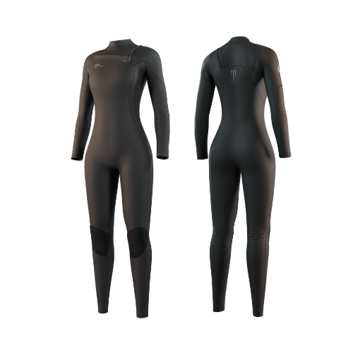 Mystic Evolve Fullsuit 3/2mm Front Zip Women 2026 in Black natural foam