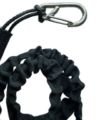 FBC Parawing Board Leash – Tangle-Free Parawing Safety Leash close-up of the attachment clip and coiled design.
