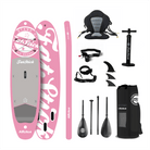 Fatstick AirStick 10'6 Inflatable SUP Package 2026 with paddle, pump, and accessories in pink color.