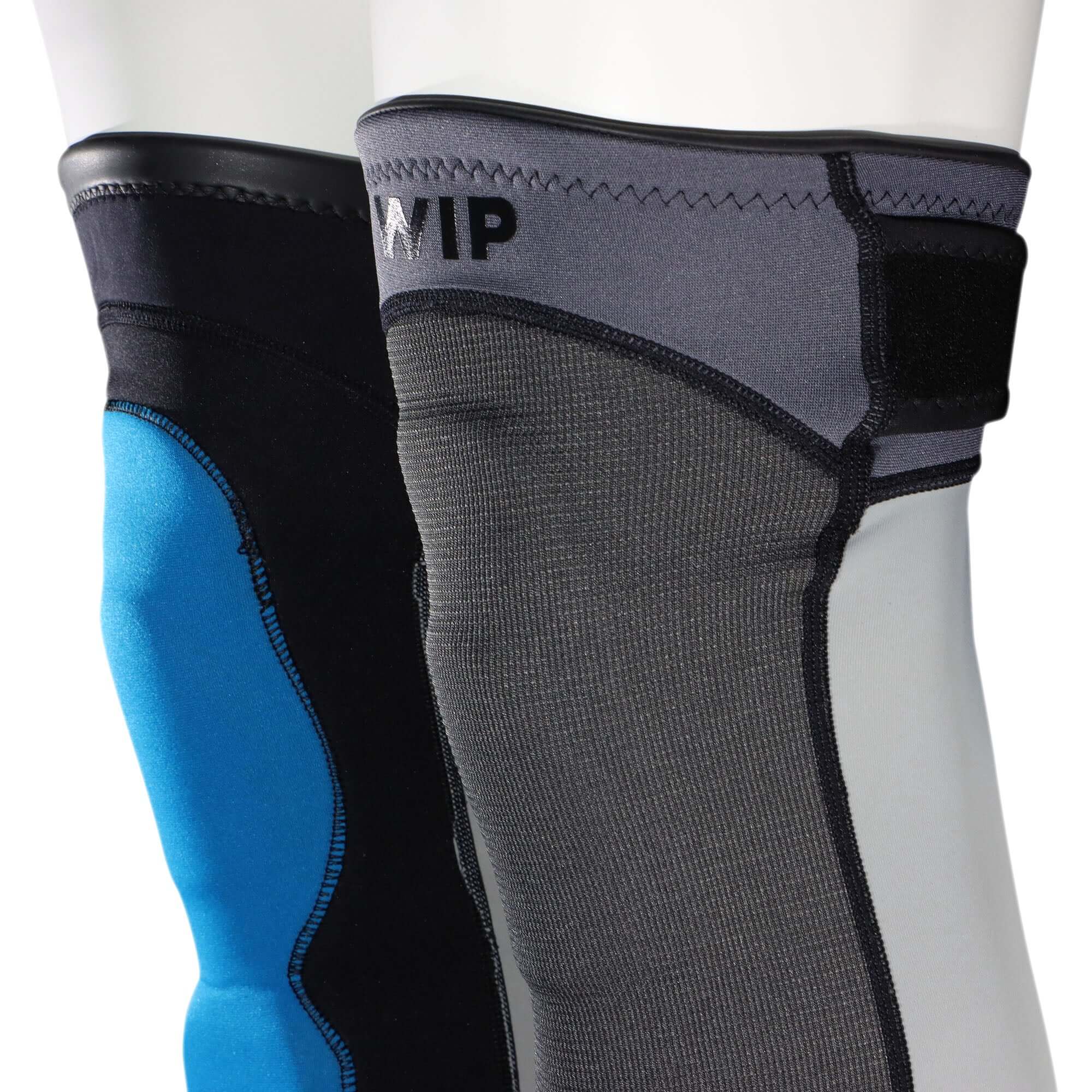 Knee and shin protection sleeves for wingfoil by WIP, designed for comfort and freedom of movement.