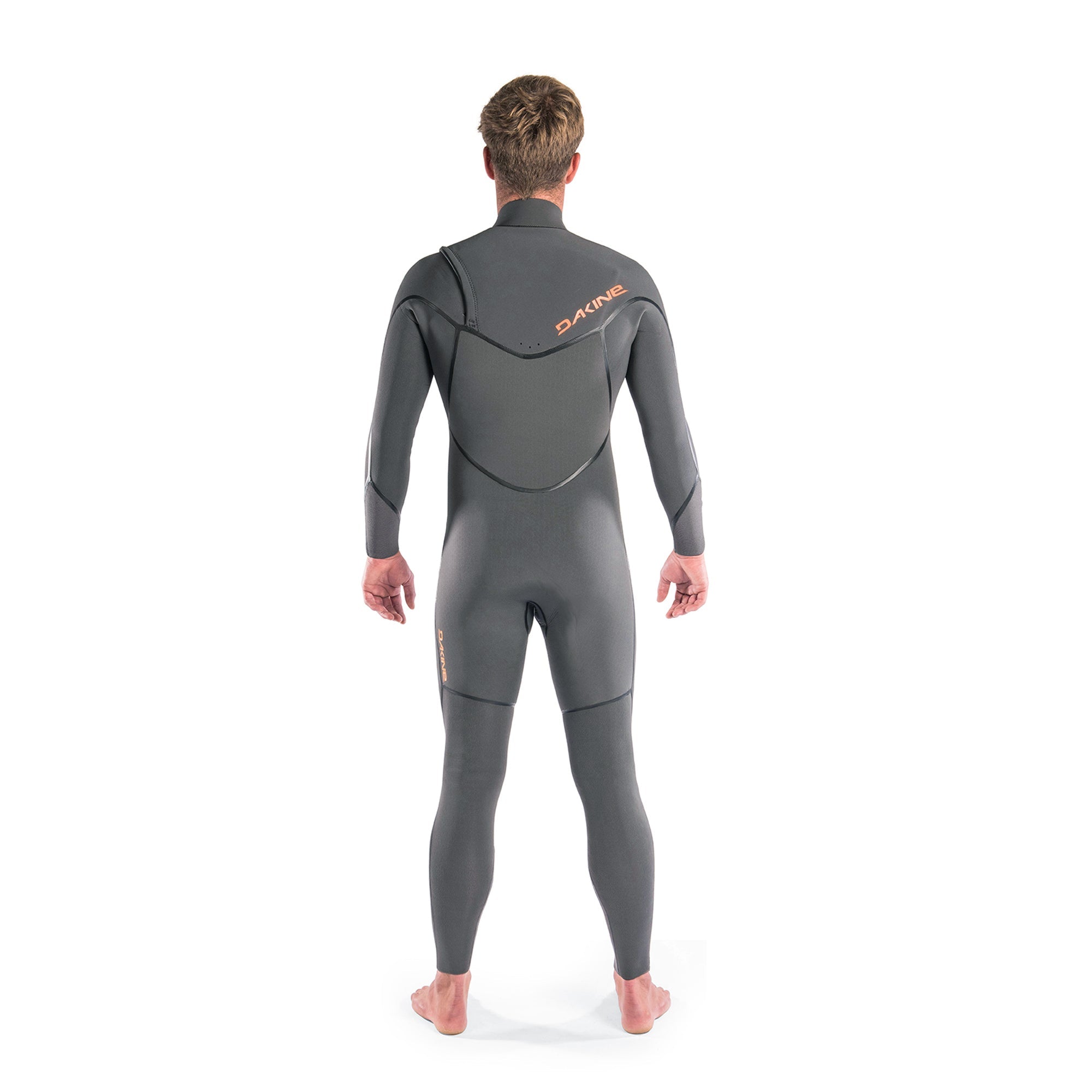 Dakine Mens Cyclone Chest Zip 4/3mm Full Wetsuit (Graphite / Orange)