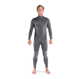 Dakine Mens Cyclone Chest Zip 4/3mm Full Wetsuit (Graphite / Orange)