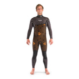 Dakine Mens Cyclone Zip Free 3/2mm Full Wetsuit (Graphite / Orange)