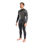Dakine Mens Quantum Back Zip 3/2mm F/L Full Wetsuit (Black Camo / White)