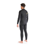 Dakine Mens Quantum Chest Zip 4/3mm Full Wetsuit (Black / Yellow)
