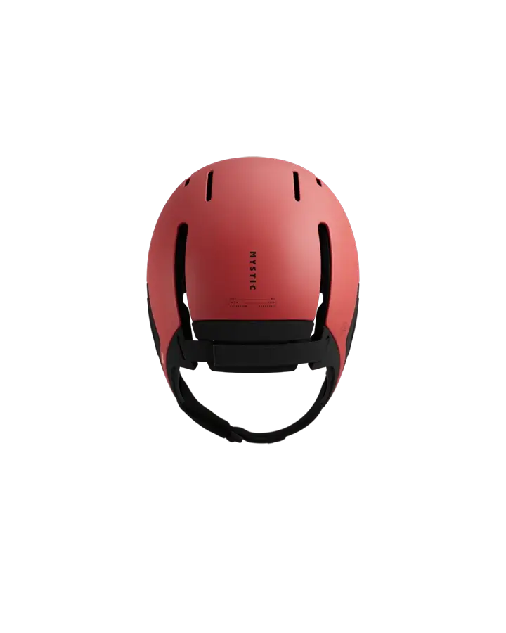 Mystic Legacy Helmet – 2026 in red, providing high protection for kitesurfing, wingfoiling, windsurfing, and wakeboarding.