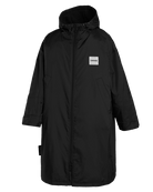 Mystic Poncho Explore Lightweight – Waterproof Changing Robe 2026 in black with hood and zip closure.