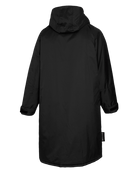 Back view of Mystic Poncho Explore Lightweight – Waterproof Changing Robe 2026 in black color.