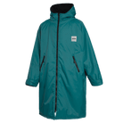 Mystic Poncho Explore – Waterproof Changing Robe 2026 in teal color with fleece lining for warmth and comfort.