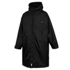 Mystic Poncho Explore – Waterproof Changing Robe 2026 in black, featuring a hood and warm fleece lining.