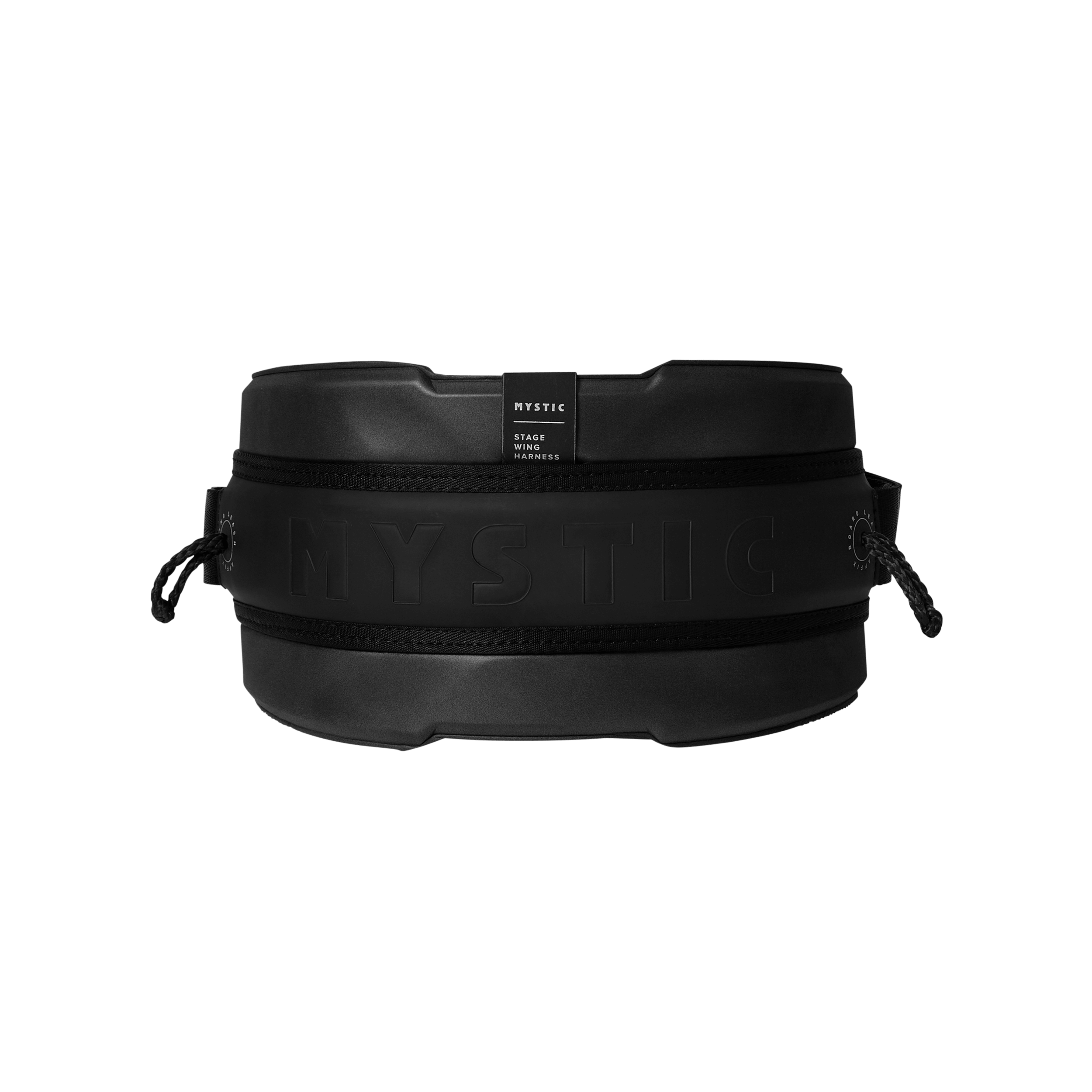 Mystic Stage Wing Harness – 2026 black harness designed for comfort and freedom of movement in wingfoiling and SUP foiling.