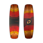Ozone Base V3 – The Perfect Twin-Tip for Freeride Progression showing front and back views of the kiteboard.