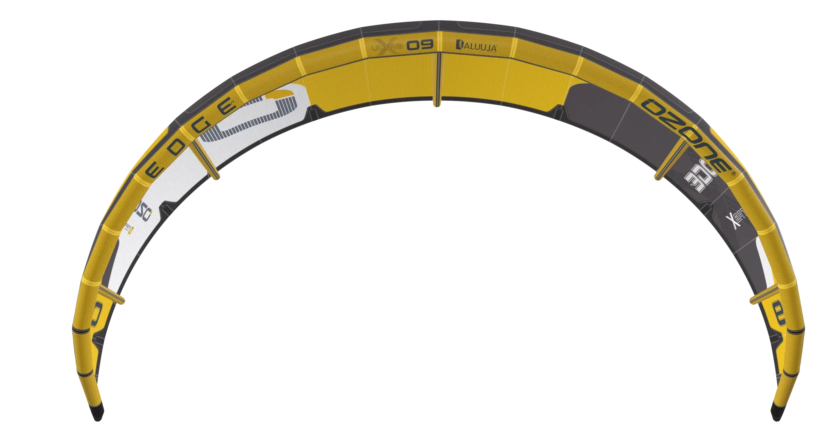 Ozone Edge VT Ultra-X Kite – High-Performance Big Air & Freeride displayed from above.