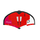 Ozone Flux V2 – Freeride Power, Pure Control kite featuring vibrant red and pink design for enhanced performance.
