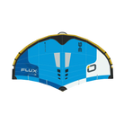 Ozone Flux V2 Ultra-X kite showcasing vibrant blue design, ideal for freeride performance.