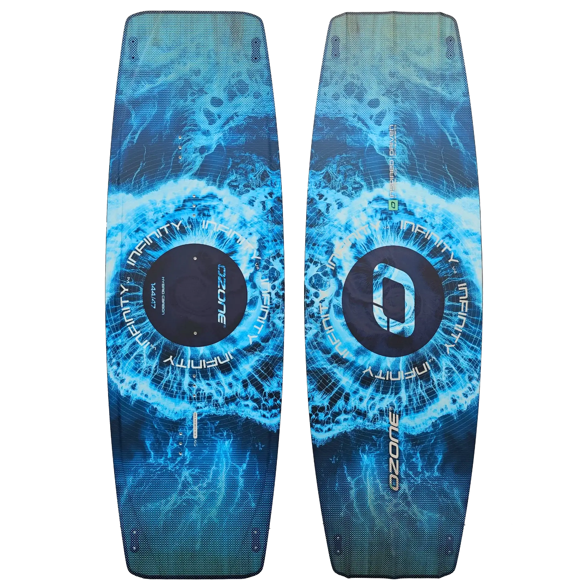 Ozone Infinity Twintip V4 – Lightwind Freeride, twin-tip kiteboard designed for light conditions and smooth cruising.