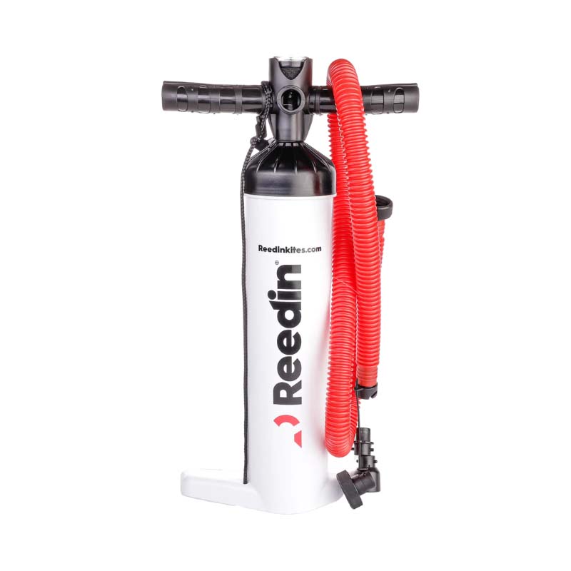 White kitesurf pump from Reedin