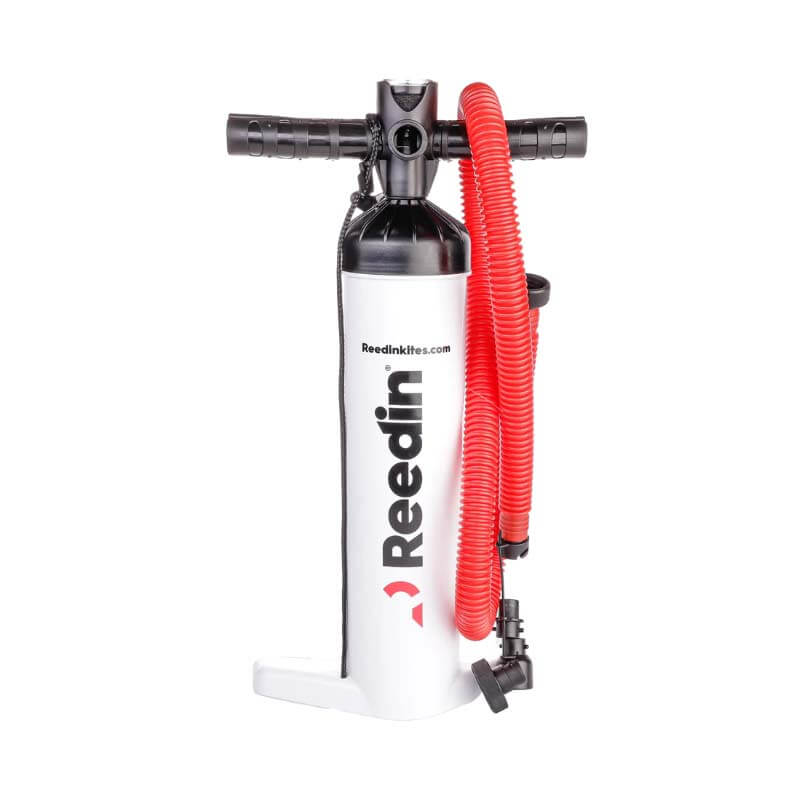 White kitesurf pump from Reedin