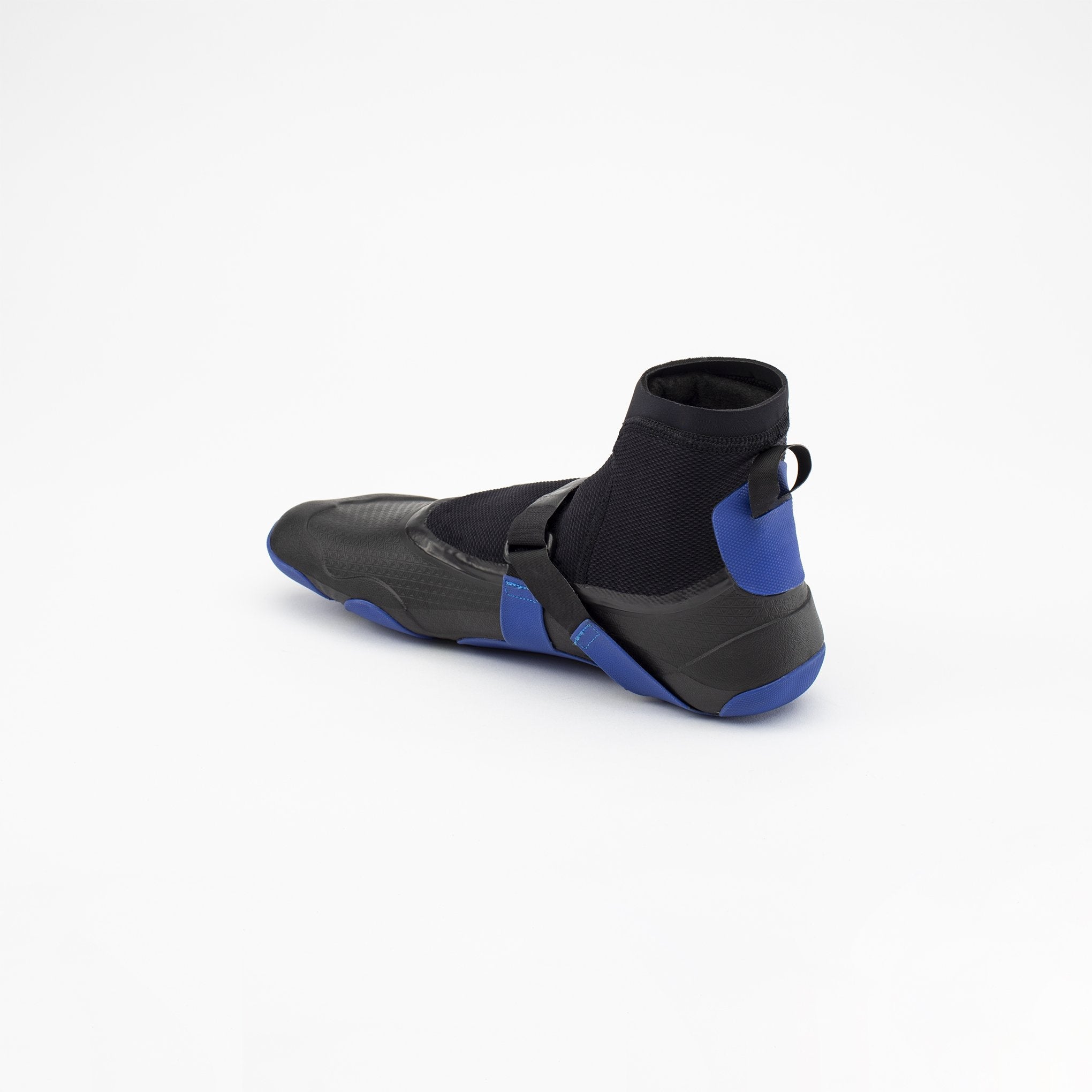 2mm Custom Reef 2.0 Watersport Boots showing side view with black and blue design.