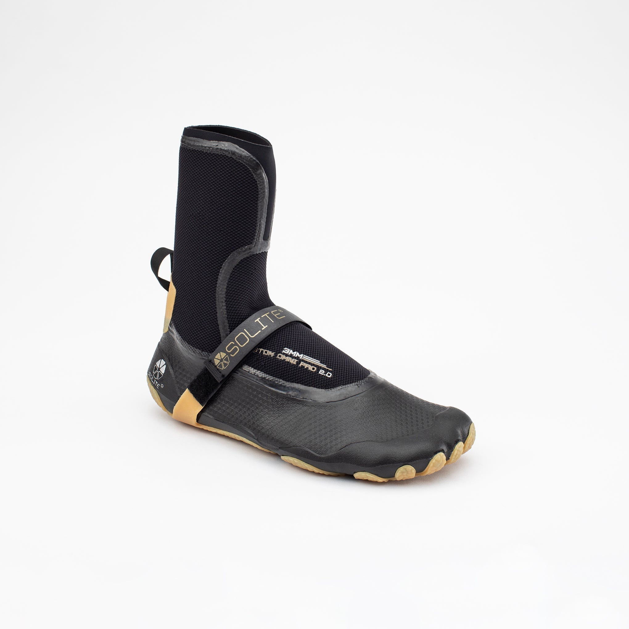 SOLITE - 3mm Custom Omni Pro 2.0 Watersport Boots side view, designed for performance and protection on water.