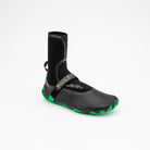 SOLITE - 3mm Custom Pro 2.0 Watersport Boots showcasing black and green design, ideal for water activities.