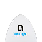 Circle One 43" Epoxy Fibreglass Skimboard – close-up of nose and base finish