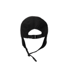 Convertible Watersports Hat in black, showcasing its adjustable straps and unique convertible design for watersport activities.