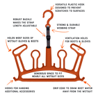 C-Monsta Wetsuit Hanger V2 Orange | High-Visibility Gear Dryer features durable materials and adjustable design for optimal drying.