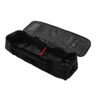 Elevate Lightweight Boardbag - Black - 2026 opened showing interior compartments and red interconnect strap.