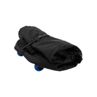 Elevate Lightweight Boardbag - Black - 2026 rolled up, featuring water repellent fabric and air vent.