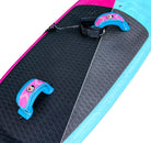 FBC Foil Footstrap Pro+ | Foil Footstraps (x3) on a kiteboard, showcasing comfort and support for riders.