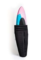 FBC Midlength Adjustable Bag Pro+ | Downwind/Wingfoil Bag with a colorful surfboard inside.