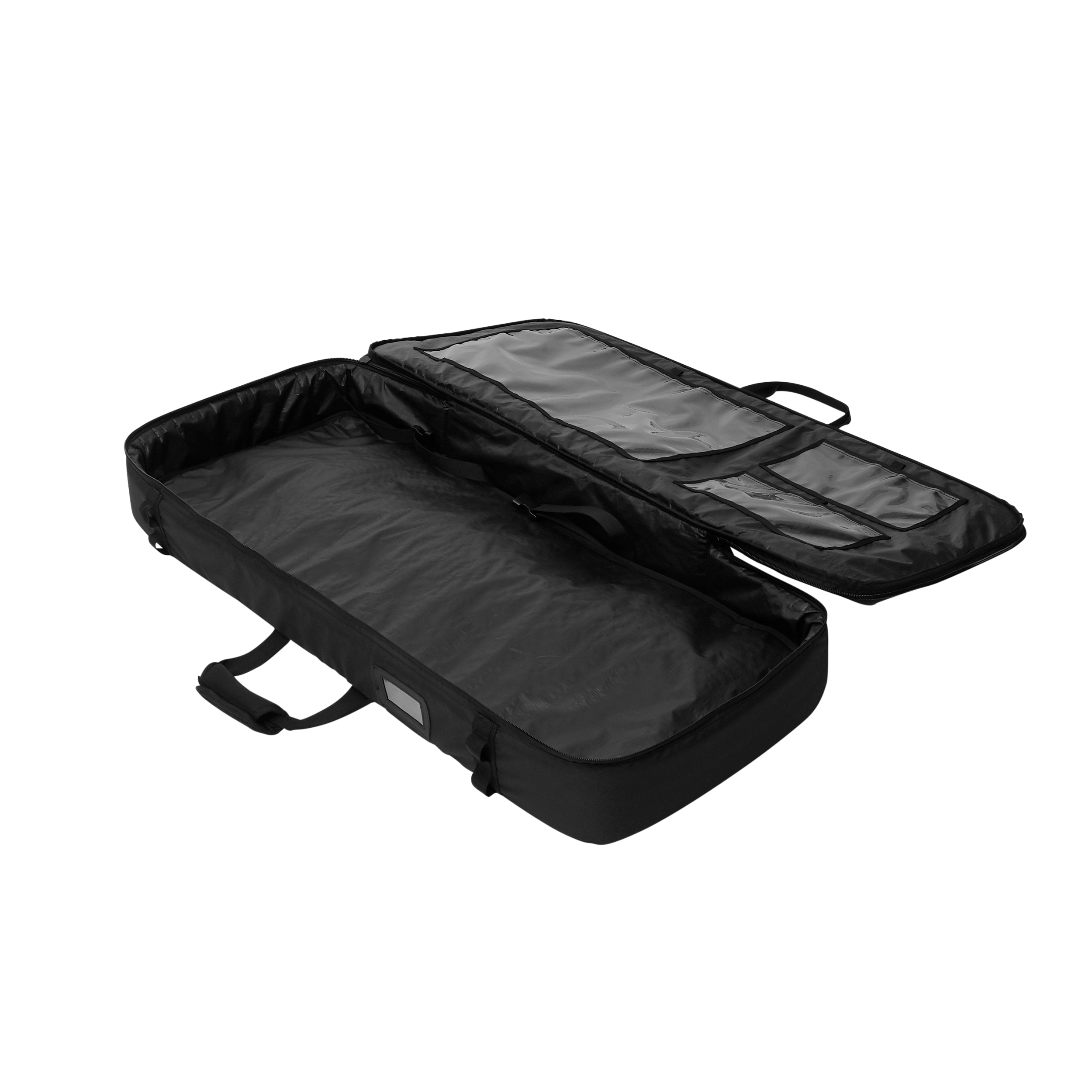 Gearbag Foil - Black - 2026 open, showing protective interior for safe gear storage and transport.
