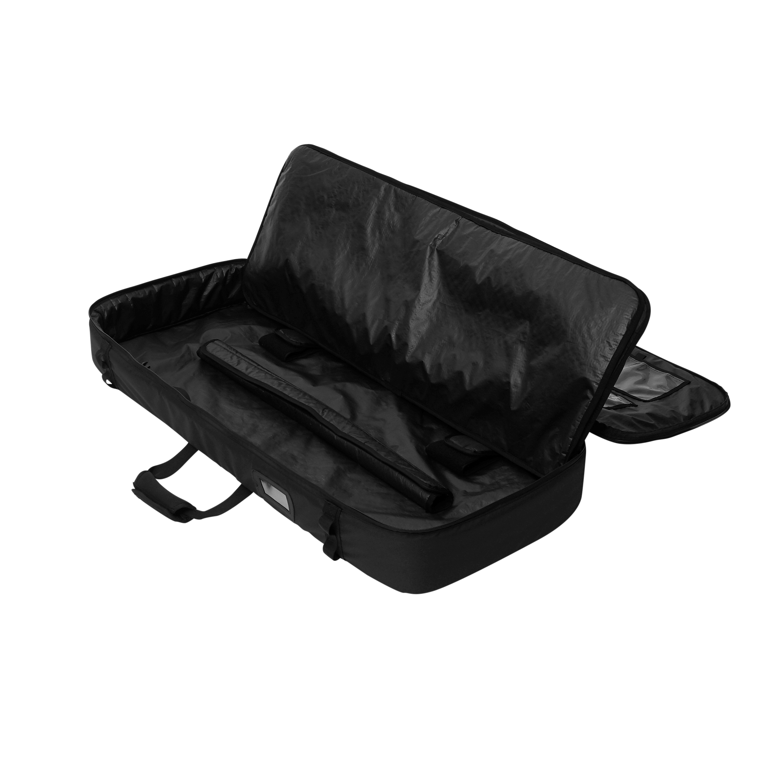 Gearbag Foil - Black - 2026 interior view showing protective padding and organizational features for foil gear.