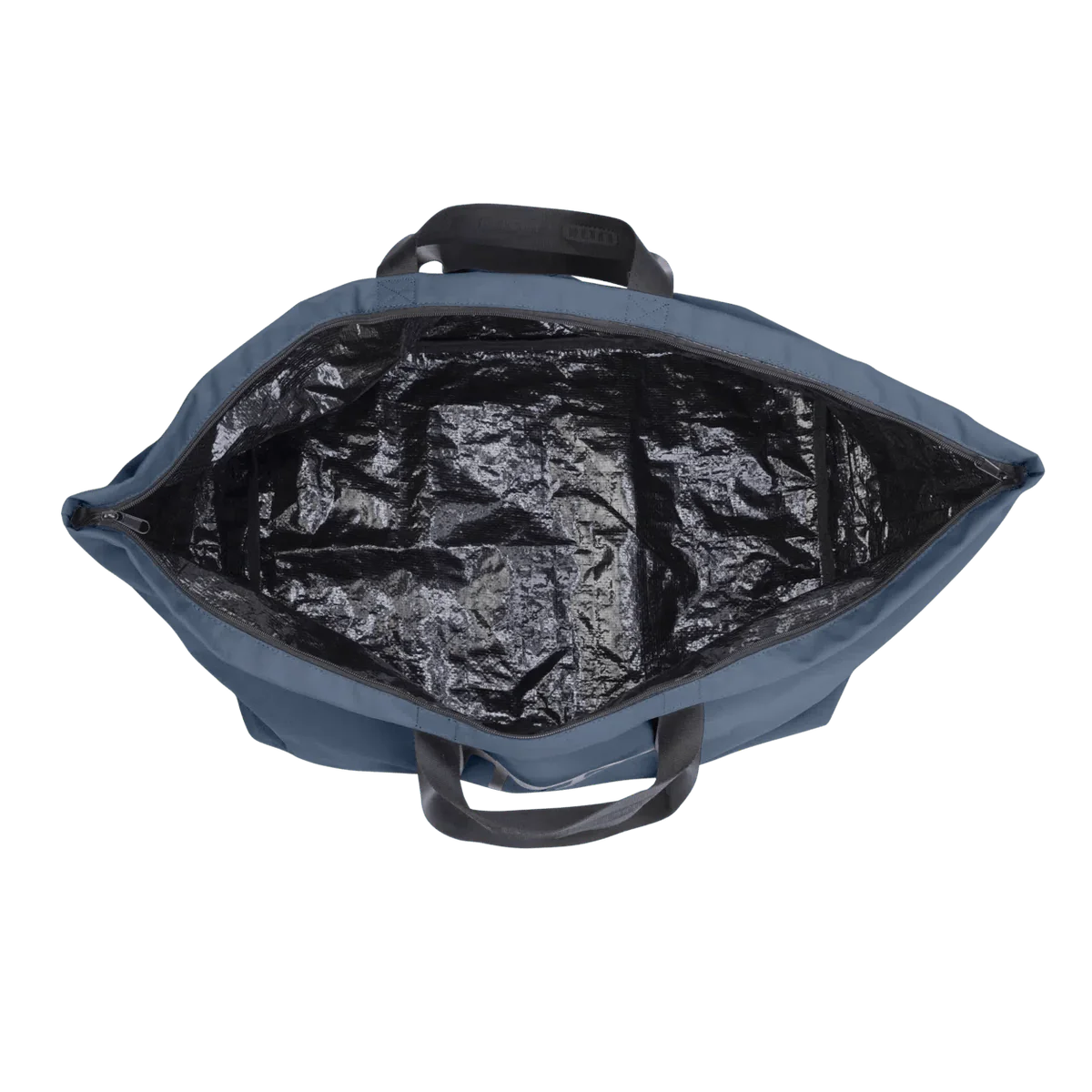 A navy-colored ION Session Bag with a zippered top and an ION logo on the side, designed for water-repellent storage.