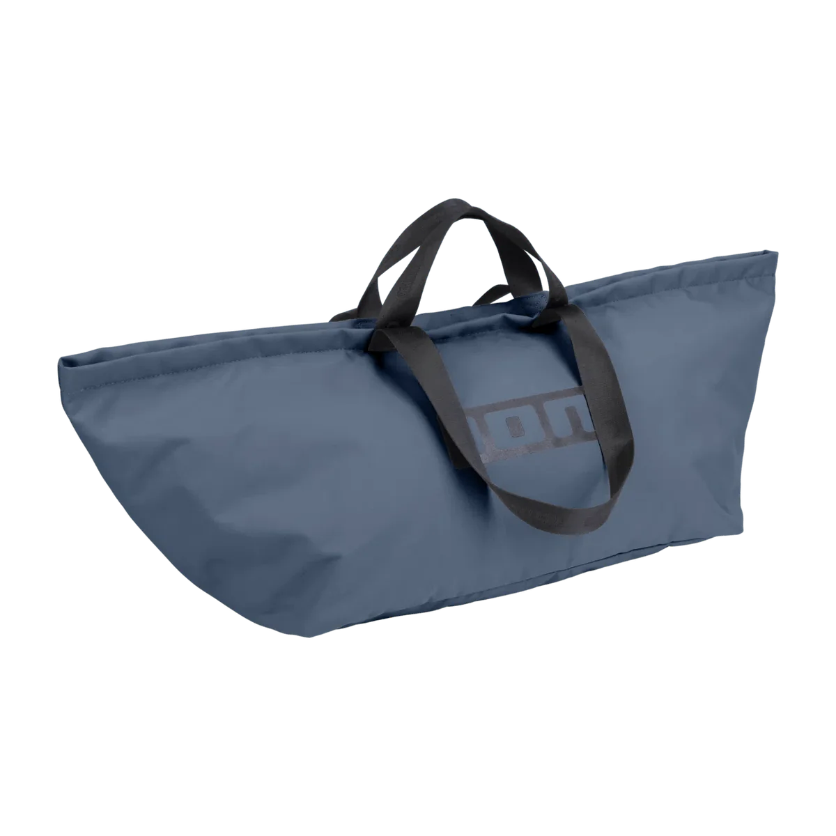 A navy-colored ION Session Bag with a zippered top and an ION logo on the side, designed for water-repellent storage.