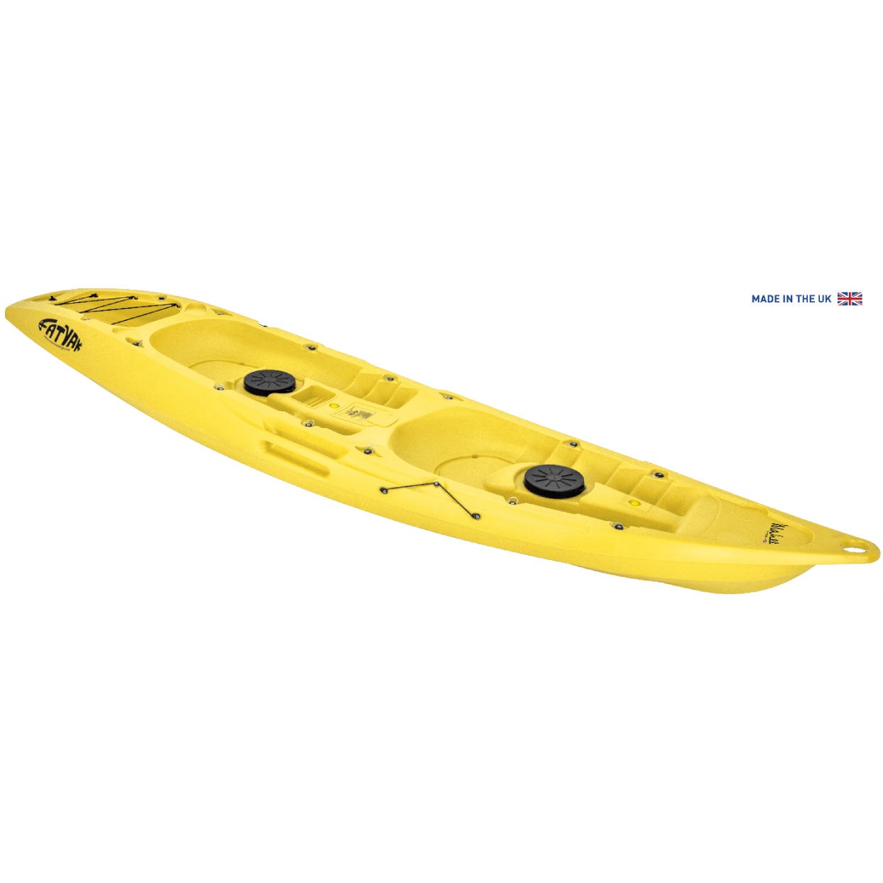 Mahee Tandem Kayak | Plastic Neutral | Yellow | Stable & Durable - versatile multi-seater perfect for adventurers.