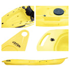 Mahee Tandem Kayak | Plastic Neutral | Yellow | Stable & Durable close-up of features and design elements.