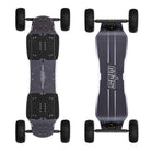 MBS AGENT EXPLORER Mountain Board | Freeride & Electric-Ready - Top and bottom view of the board with wide tyres.