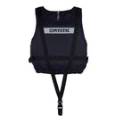 Mystic Brand Floatation Vest | Buoyancy Aid in black, designed for watersports with secure fit and easy adjustment.