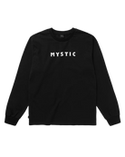 Mystic Brand Long Sleeve Tee 2026 | Mens Watersports Tee in black with bold logo.
