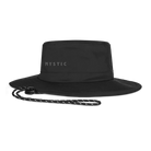 Mystic The Fisherman Hat 2026 | Quickdry Bucket Hat in black with adjustable chin strap for watersports.
