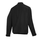 Mystic Gust Windbreaker | Windproof Wetsuit Jacket, back view of lightweight black windbreaker designed for kitesurfing.