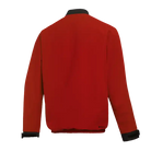 Mystic Gust Windbreaker | Windproof Wetsuit Jacket, back view of the red jacket showing the design and color.