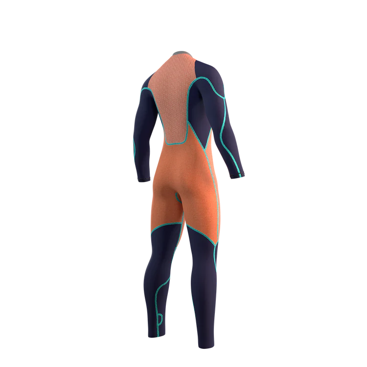 Mystic MAJESTIC Fullsuit 4/3mm Back zip - 2026 in a dynamic pose showcasing its features and design.