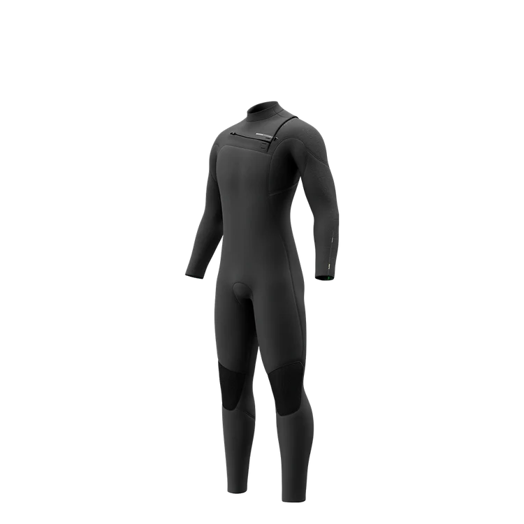Mystic MAJESTIC Fullsuit 4/3mm Front zip - 2026 in black color, designed for warmth and flexibility.