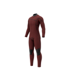 Mystic MAJESTIC Fullsuit 5/3mm Front zip - 2026 in maroon color showcasing premium cold-water wetsuit design.