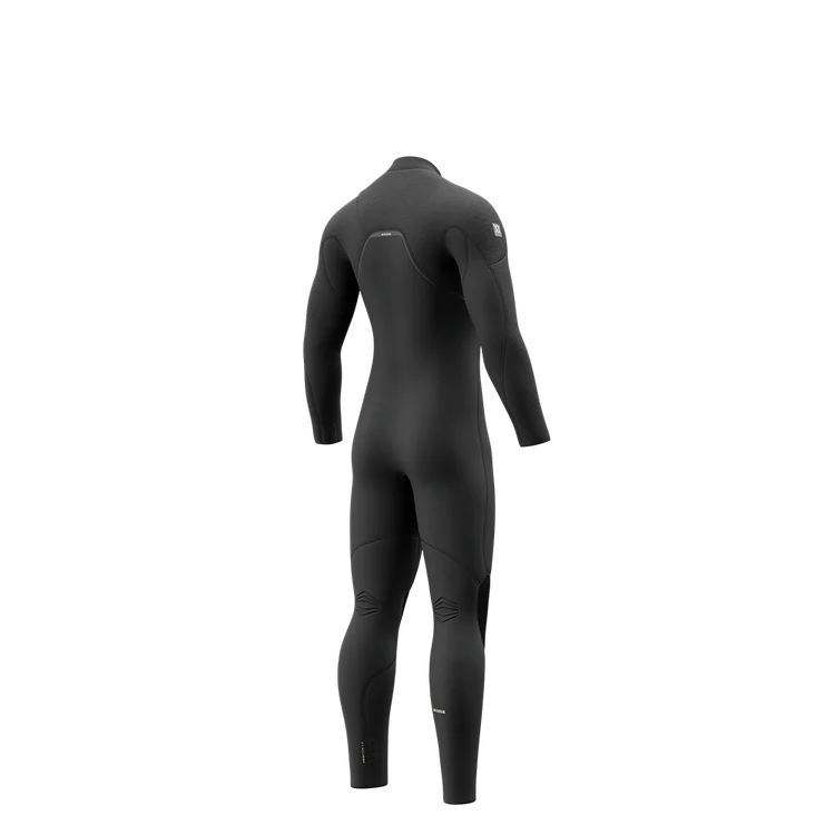 Mystic MAJESTIC Fullsuit 5/3mm Front zip - 2026 back view of premium black wetsuit.