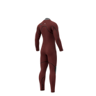 Mystic MAJESTIC Fullsuit 5/3mm Front zip - 2026 back view, premium cold-water wetsuit in maroon.